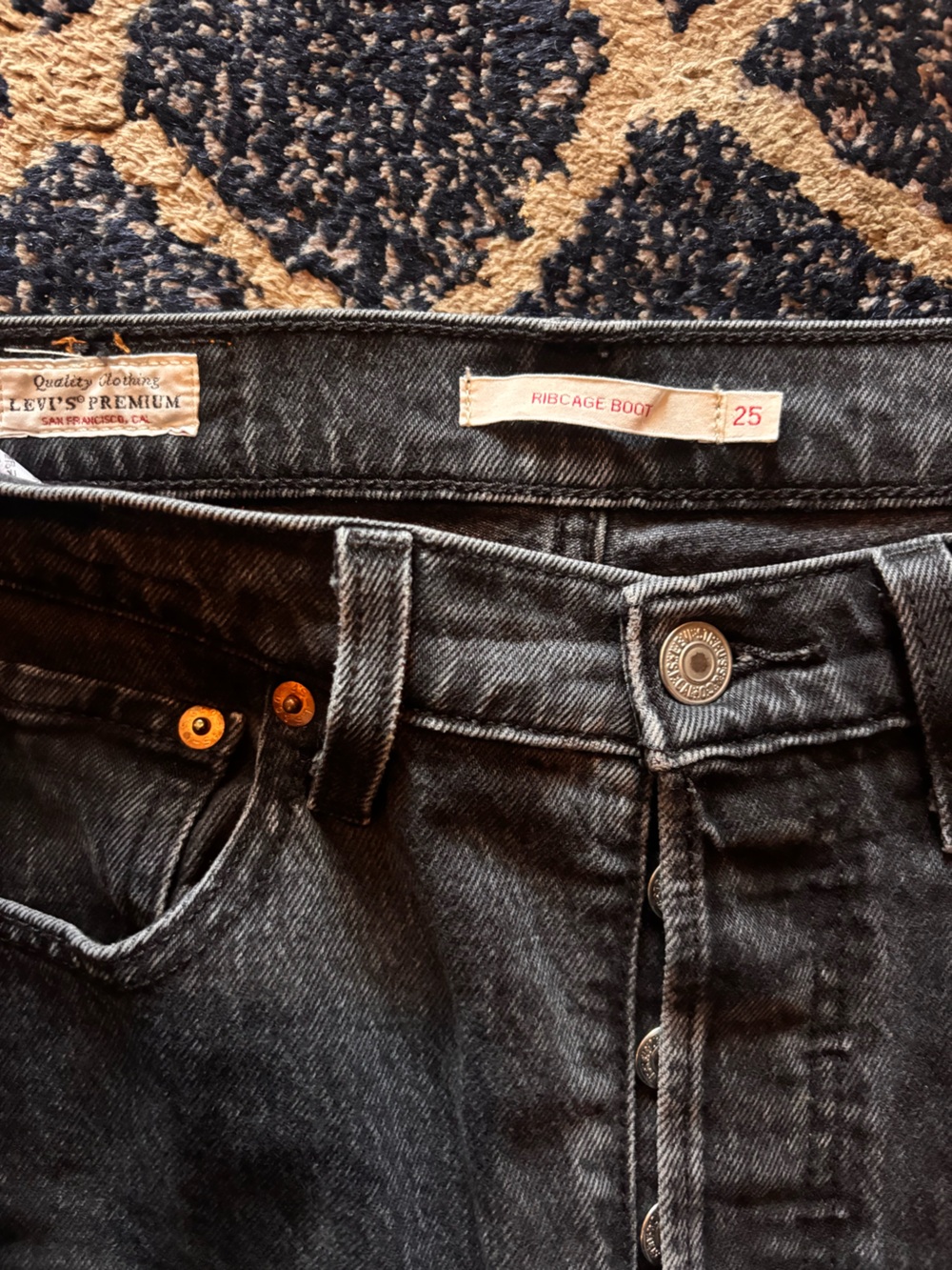 Levi's Black Ribcage Bootcut Men's Jeans